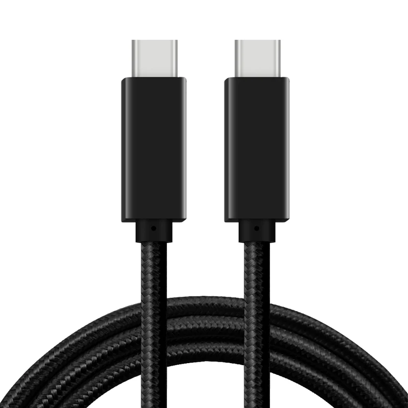 Aluminum-Shell-Nylon-Braided-USB-3.2-Gen2-Type-C-to-Type-C-Cable-Support-4K-60Hz-Audio-Video-10Gbps-Data-Speed-Type-C-Cable