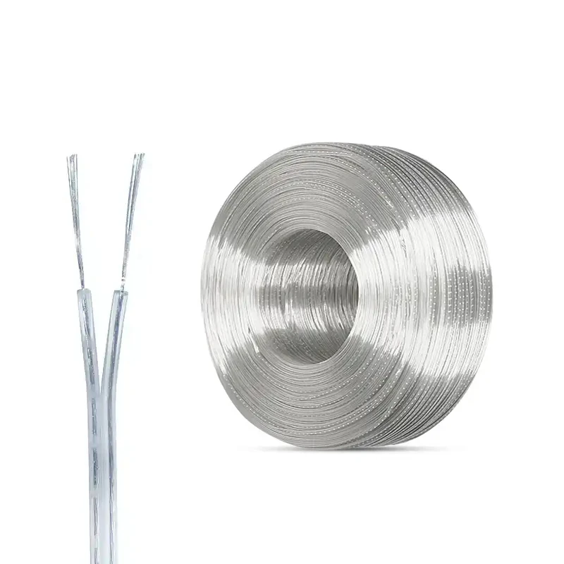 American-Standard-UL2468-Pure-Copper-Two-core-Tin-plated-Billboard-LED-Lamp-Transparent-Power-Cord-Electronic-Wire