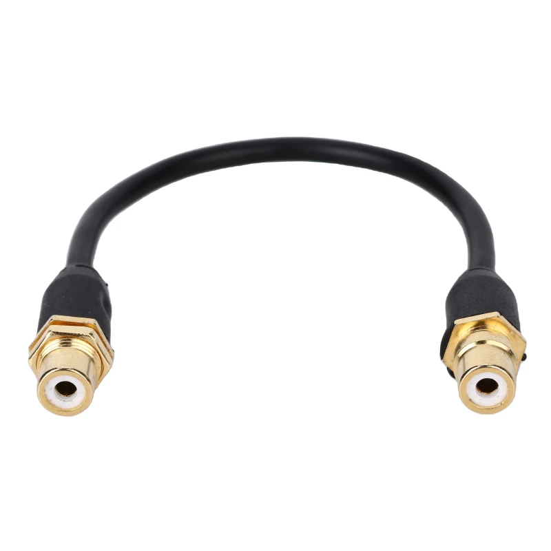 Audio-Video-Cable-Female-Female-RCA-Jack-Panel-Mount-Cable-RCA-Keystone-Jack-for-DVD-Player-Computer