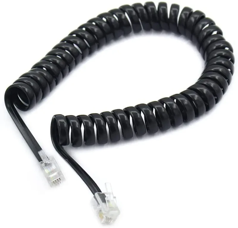 Black-RJ11-4P2C-4P4C-6P2C-6P4C-Spring-Coiled-Telephone-Cable-Phone-Cord-Handset-Cord-for-Desk-Phones-Modems