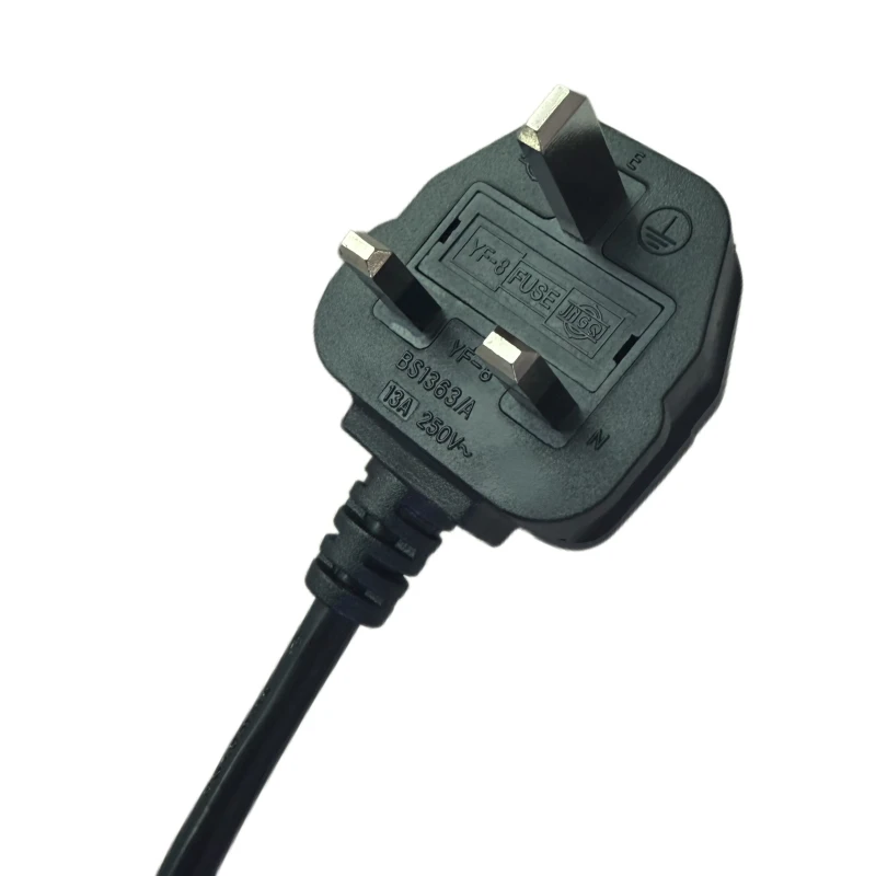 British-3Pin-Power-Cord-UK-Standard-3Pin-AC-Computer-Cable-Set-Lead-for-Power-Cords-Extension-Cords