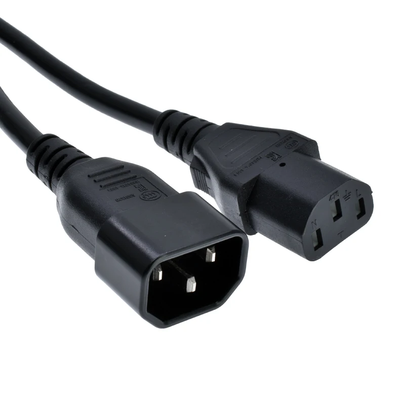 C14-to-C13-3-Pin-IEC-Power-Cord-Male-to-Female-Extension-Cable-for-Home-Appliance-PDU-UPS-10A-250V-1.8m-Black