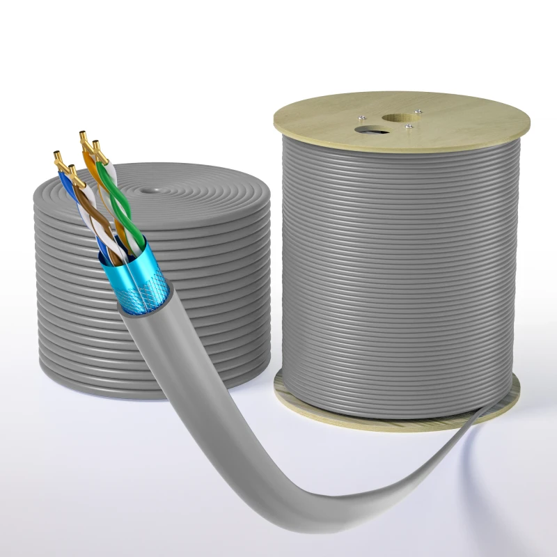 CAT5E-SF-UTP-24AWG-Bare-Copper-LAN-PVC-Jacket-Insulated-Shield-Bulk-Supply-Communication-Cables-305m-Coaxial-Cable