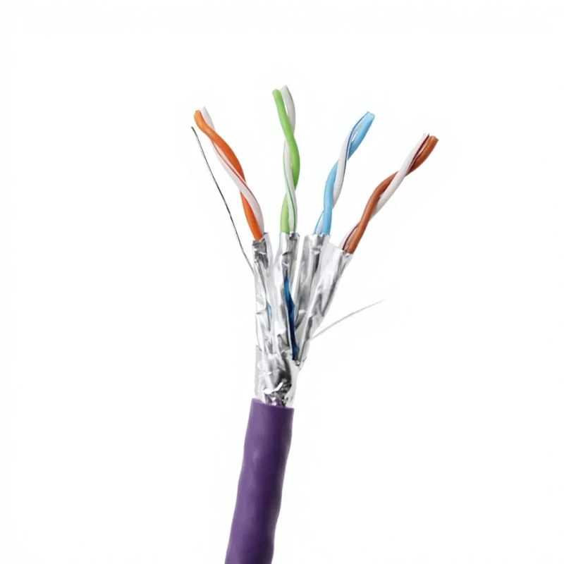 CAT8-F-FTP-Double-Shield-LAN-Cable-2000MHz-40Gbps-22AWG-Pure-BC-Copper-Wire-for-5G-8K-Monitoring-FTTH-High-end-Wiring