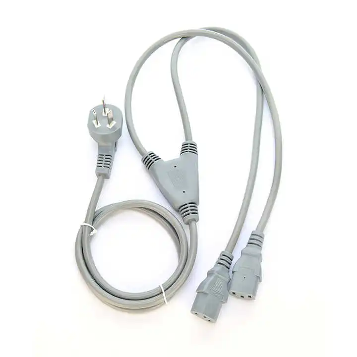 CCC-Certified-Computer-Power-Cord-3C-Plug-2-Way-C13-Plug-Socket-16A-3Pin-1.5m-Commercial-Use-for-Power-Extension-Cords