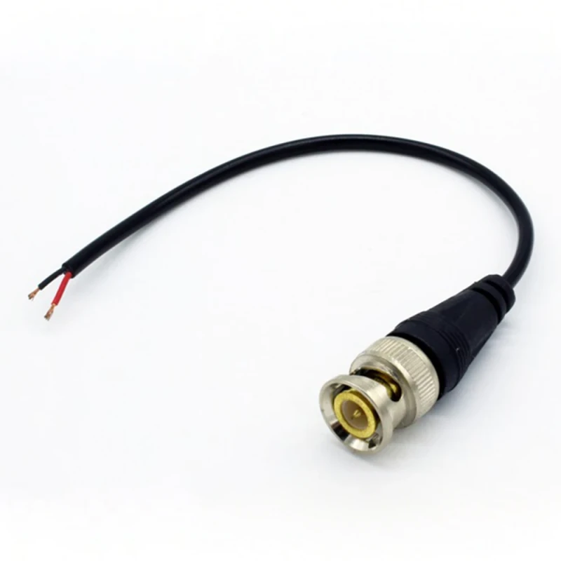 CCTV-Accessories-Male-Female-Soldering-Screw-RG59-Video-Copper-Core-Connecteur-Connector-BNC-De-18-Polegadas-with-Cable