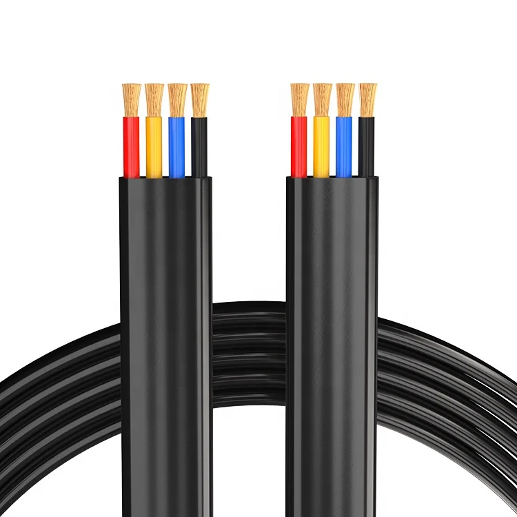 Cable-600V-Waterproof-2.5MM2-4-Core-Flat-Submersible-Pump-Cable
