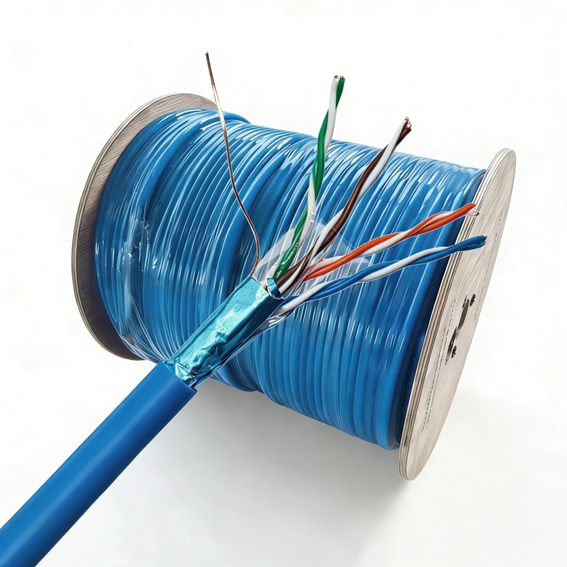 Cat5e-FTP-Cable-500m-Spool-23AWG-Heavy-Gauge-Low-Resistance-High-Bandwidth-Network-Communication-Cable
