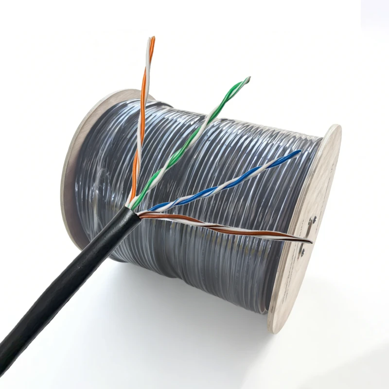Cat5e-UTP-Cable-305m-Reel-24AWG-4-Pair-Twisted-Solid-Conductor-High-Speed-Internet-Lan-Network-Communication-Cable