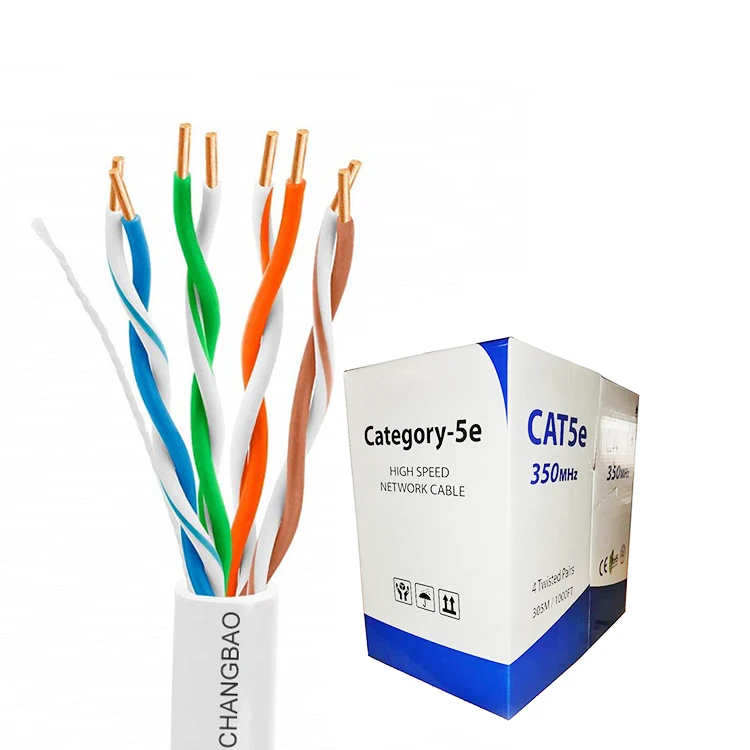 Cat5e-UTP-Network-Cable-305m-4-Pair-24AWG-Copper-PVC-Jacketed-Communication-Cable