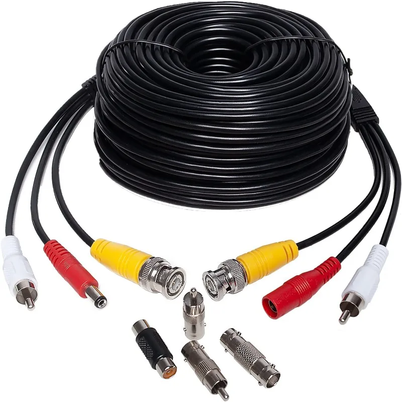 Coaxial-Bare-Copper-RCA-Cable-HD-Audio-Video-Power-Security-Camera-for-CCTV-DVR-System