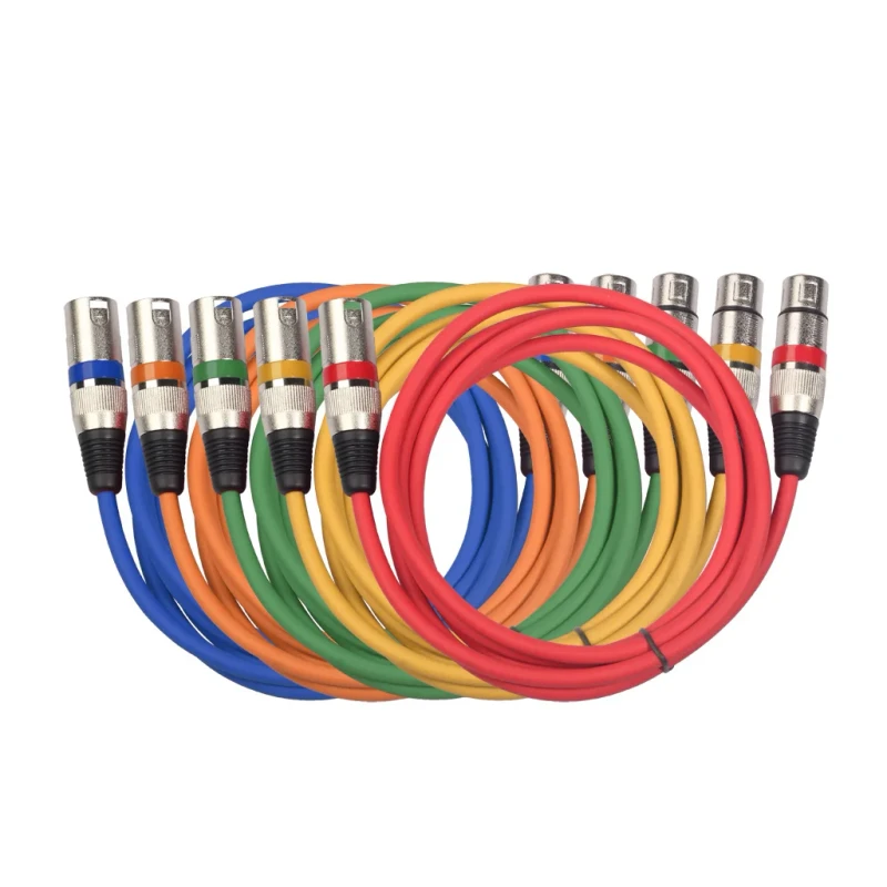 Colorful-XLR-Cable-2-Conductor-Audio-Video-Cable-Compatible-XLR-Plugs-for-Microphones-Speakers-Power-Amplifier-Mixing-Console