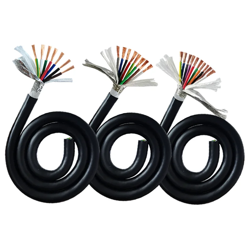 Concrete-Mixer-Truck-Control-Cable-2-16-Core-TRVVP-PUR-Shielded-Flexible-Drag-Chain-Towline-Control-Power-Cable