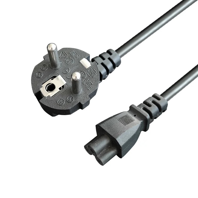 Copper-Clad-Aluminum-EU-C5-28012-1.8Meter-4ft-Eu-Power-Extension-Cords