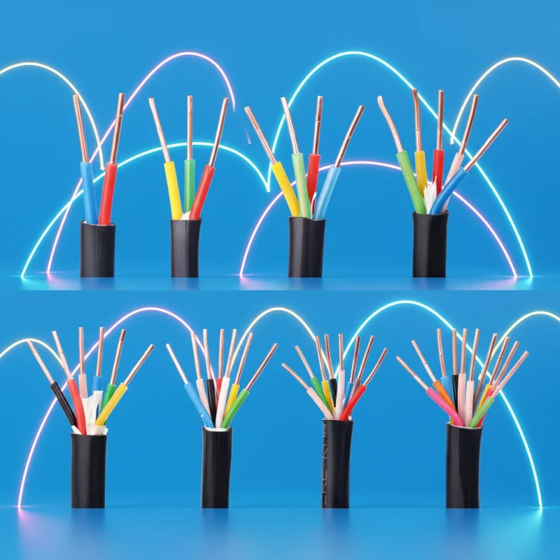 Copper-Control-Wire-Kvv-PVC-Insulated-400-750V-Telecommunication-Solid-Unshielded-Cable