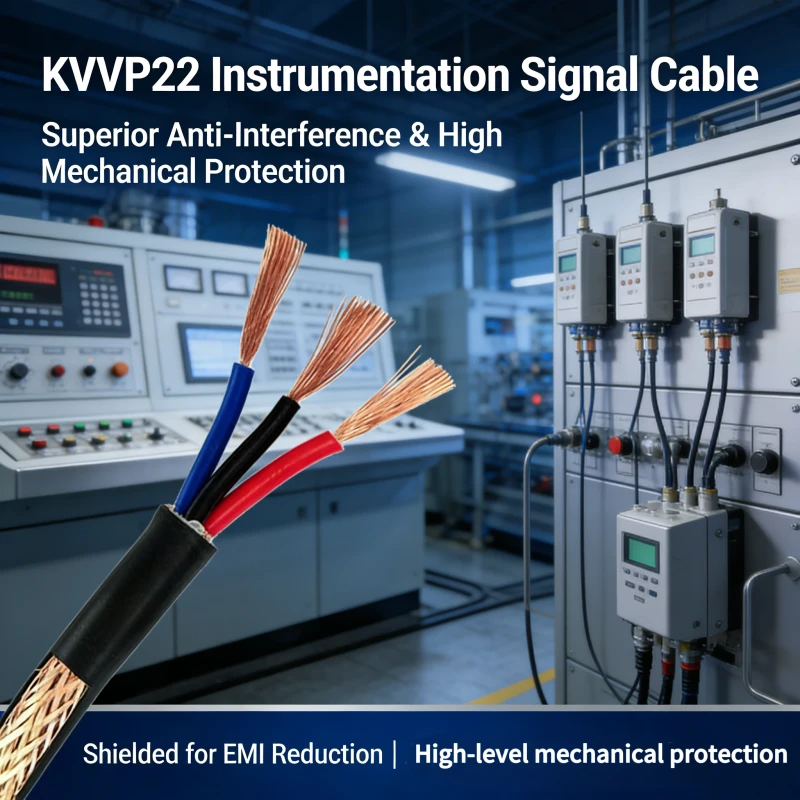 Copper-Core-XLPE-Insulated-PVC-Jacketed-KVVP22-Armored-Industrial-Control-Cable-for-Instrumentation-Transmission