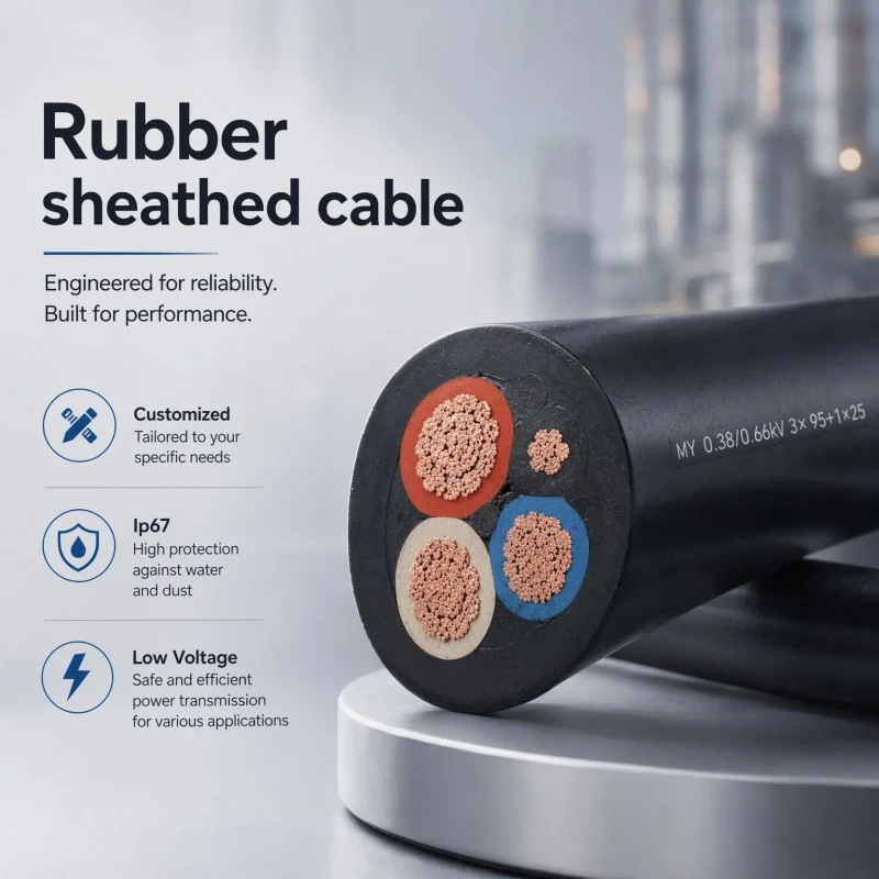 Copper-High-temperature-Underground-Cable-Single-core-IP67-for-Construction-Underwater-Equipment-Rubber-Sheathed-Cable