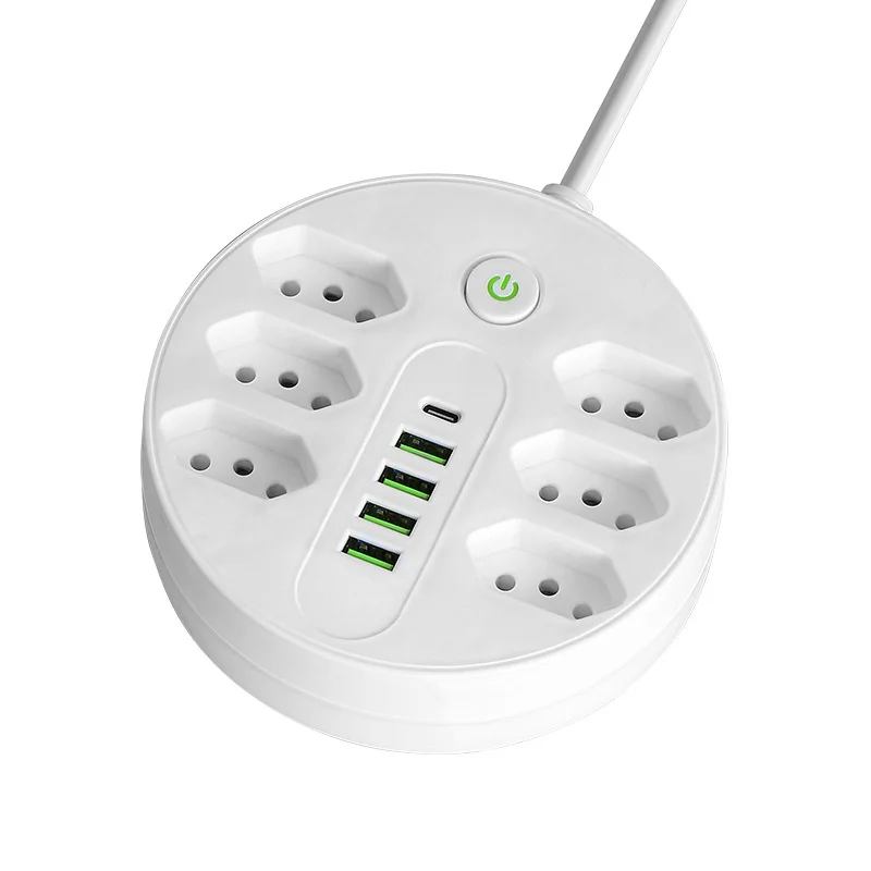 Cross-border-Export-Factory-Specializing-Brazilian-Sockets-USB-Power-Strips-Multifunctional-Extension-Cords-2m-Cable-Flame