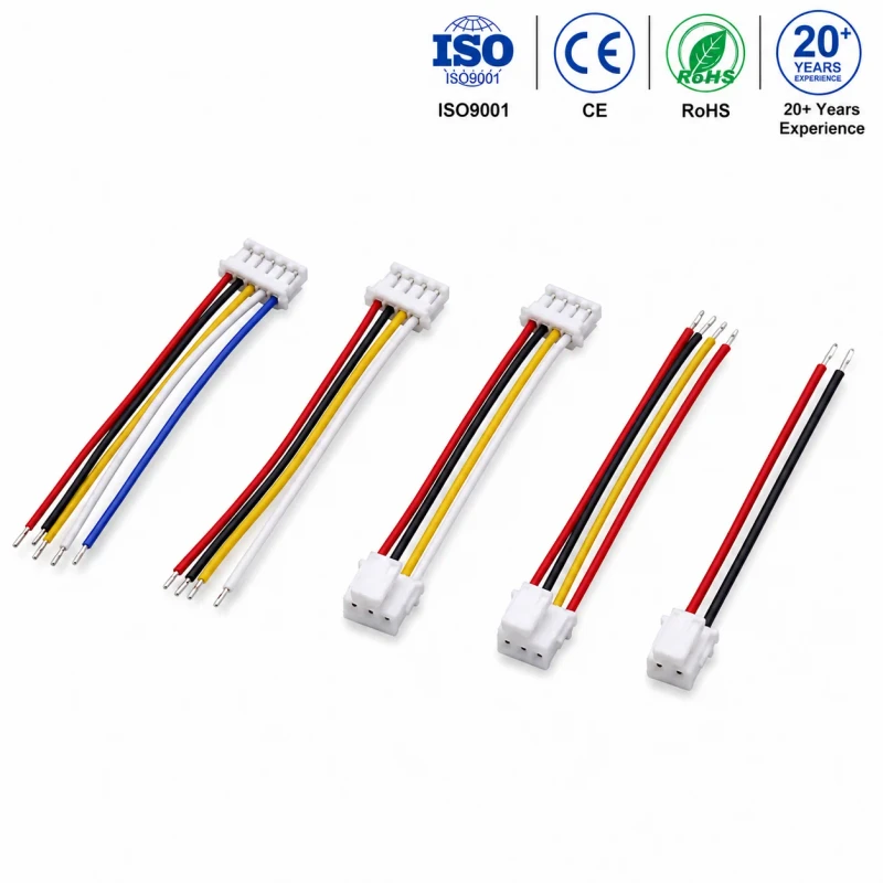Custom-2-Pin-8-Pin-Tinned-Copper-Conductor-Adapter-Connector-Cable-Assembly-PTFE-Nylon-PVC-for-Industrial-Automotive