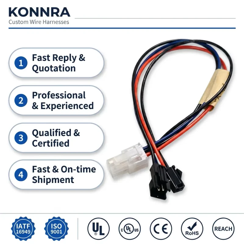 Custom-2P-SMP-SMR2.5-Male-Female-Docking-Terminal-Copper-Core-PVC-Wire-Harness-for-Motorcycle-Home-Appliance-Machines
