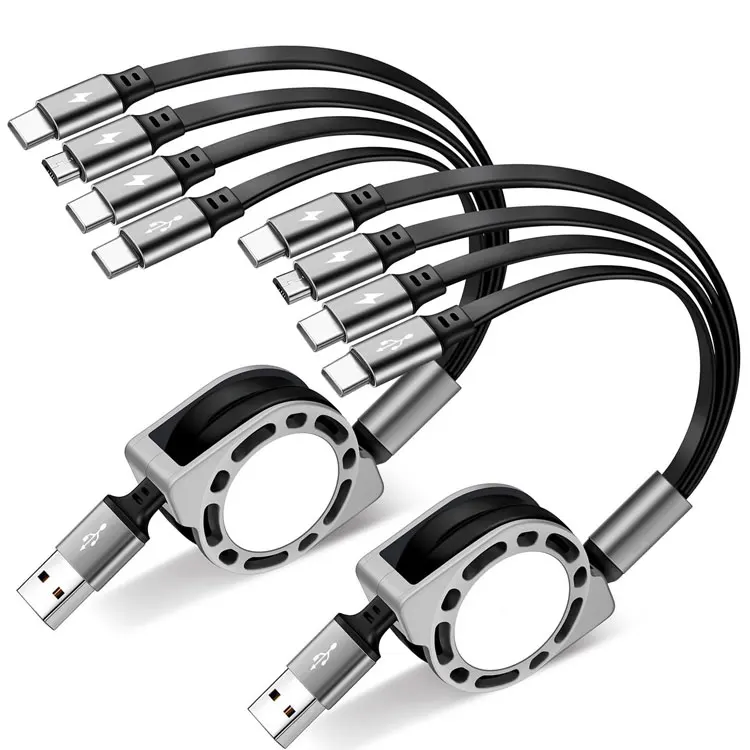 Custom-4-in-1-Retractable-Data-Cable-De-Carga-for-iphone-Cable-Type-C-Cable-Fast-Charging-Cavo-Di-Ricarica-Oplaadkabel-Ladekabel