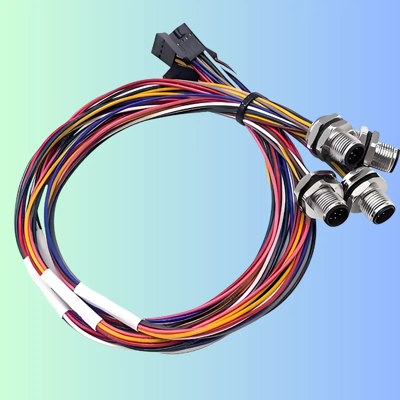 Custom-7-Pin-Din-Cable-Assembly-Female-Plug-IP66-Aluminum-Conductor-110-220V-Wire-Harness