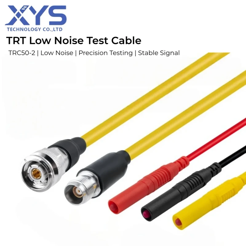 Custom-Cable-TRT-to-Shrouded-Banana-Plug-Low-Noise-Coaxial-Test-Cable-TRC50-2-Signal-Measurement-Cable