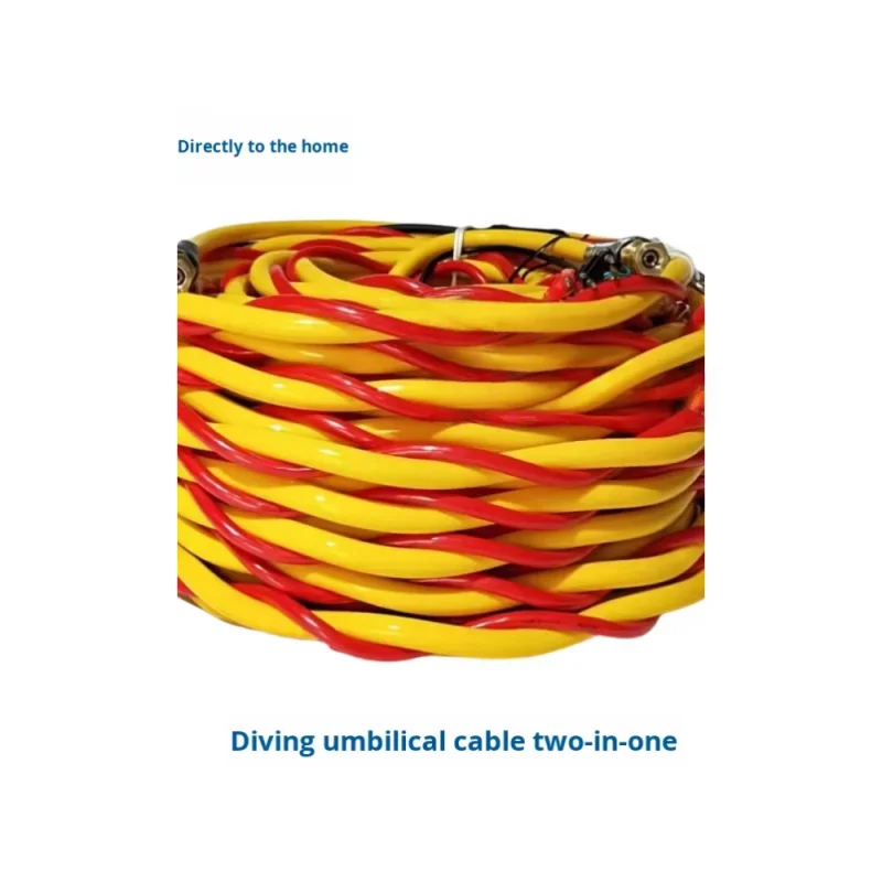 Custom-Commercial-Diving-Air-Hose-4-in-1-Umbilicals-Cable-Air-Pneumo-Communication-Video-Light-Stranded-PE