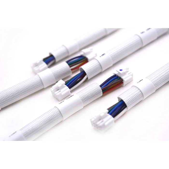 Custom-JST-PH2.0-8Pin-Wiring-Harness-White-Braided-Cable-Assembly-for-Industrial-Electronic-Equipment