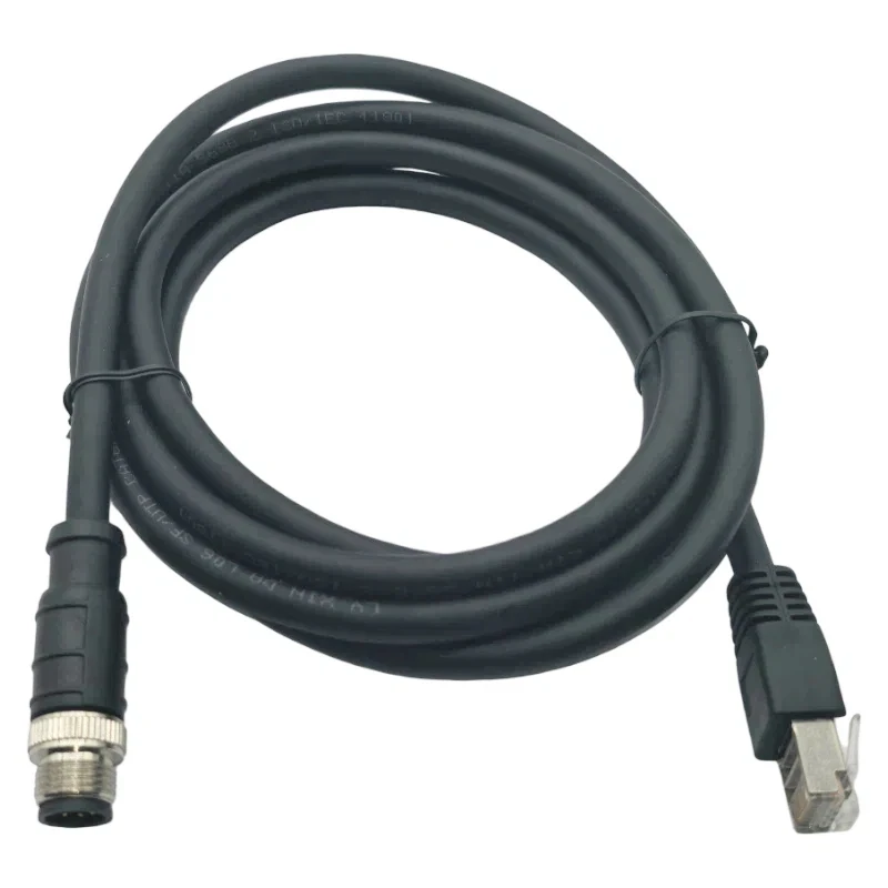 Custom-M12-Connector-8-Pin-X-Code-to-RJ45-Cat6-Gige-Ethernet-Cable-Industrial-Camera-Machine-Vision-Cable