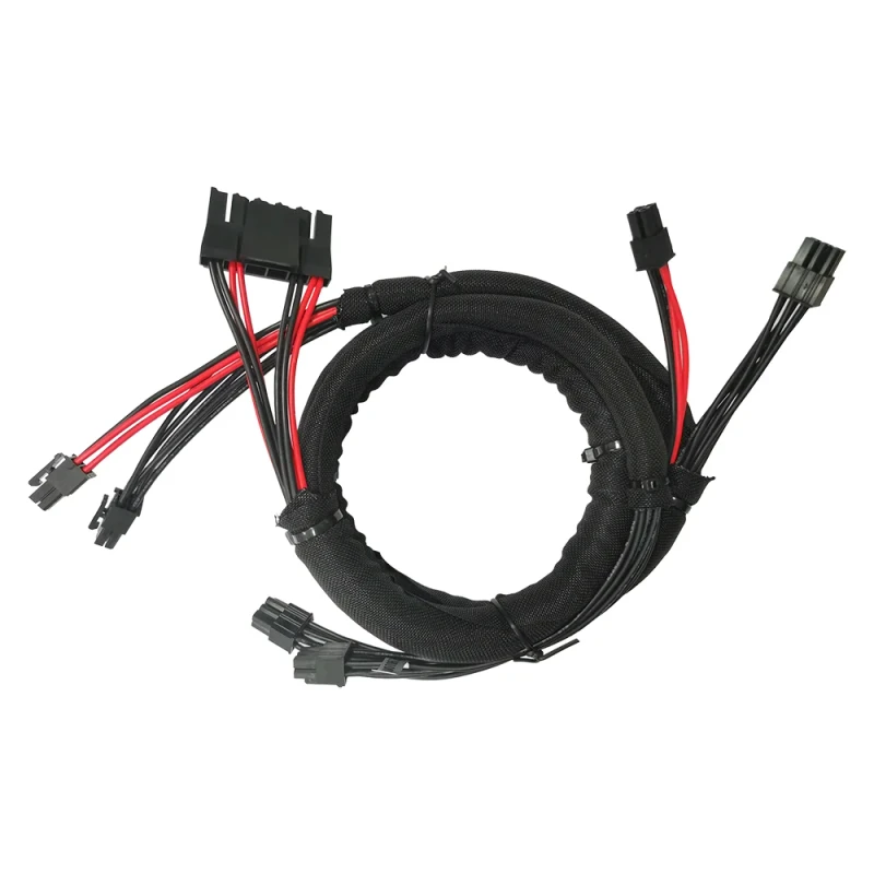 Custom-Nylon-Mesh-Power-Supply-Harness-46Pin-Wrapped-Copper-Conductor-PVC-Insulation-Factory-Size-Per-Required-Instrumentation