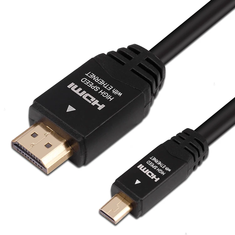 Custom-Short-Micro-Cable-8K-24K-Gold-Plated-Black-3D-Type-Support-Monitor-DVD-Player-Camera-Connector