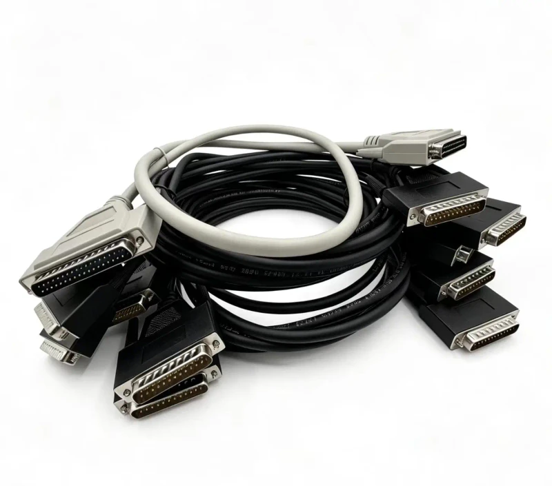 Custom-USB-DB9-RS232-Cable-with-Braid-Shielding-Gold-Connectors-for-Microphone-Computer-Use-PVC-Insulation-Cable-Assembly