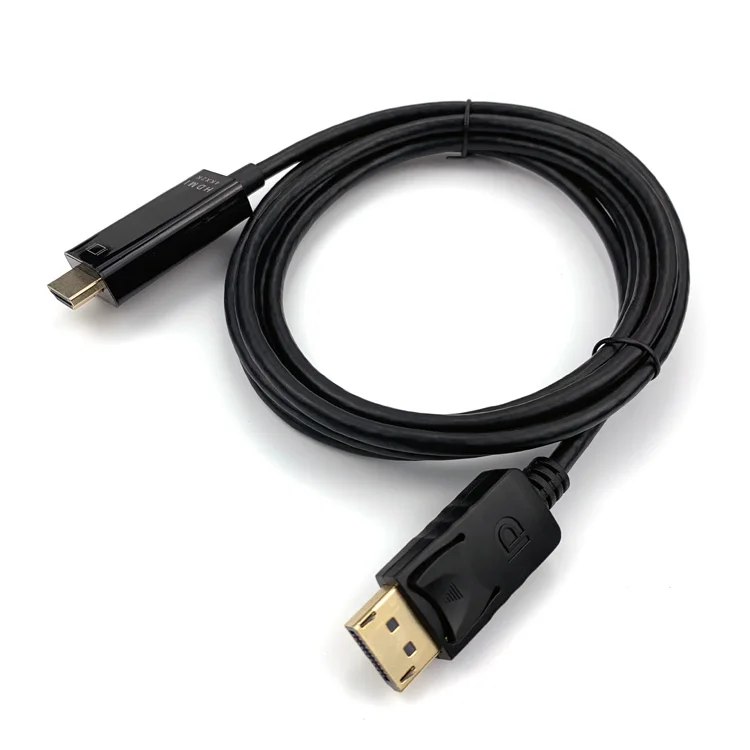 Customizable-1.8m-DisplayPort-DP-to-HDMI-Adapter-Converter-Cable-4K-30Hz-PVC-Foil-Male-to-Male
