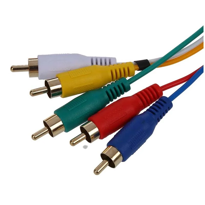 Customizable-Multi-RCA-A-V-Cables-Gold-Plated-Connector-Audio-Video-Composite-Cords-for-Home-Entertainment-TV-DVD-Projector