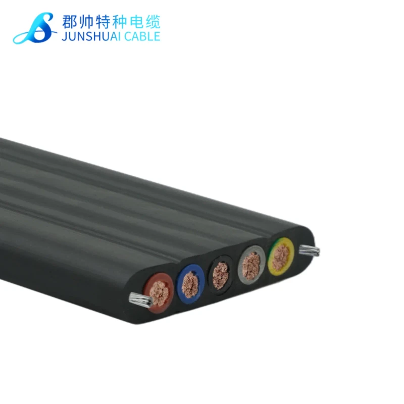 Customized-Crane-Flat-Cable-YFFBG-YVFBG-Copper-Conductor-PVC-Insulation-with-Steel-Wire-High-Tensile-Cable
