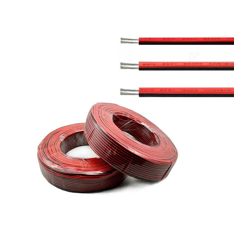 Customized-Flat-Double-Parallel-Wire-Copper-Cabling-PVC-Sheathed-Flexible-Power-Cables-Insulated-Electrical-Wire