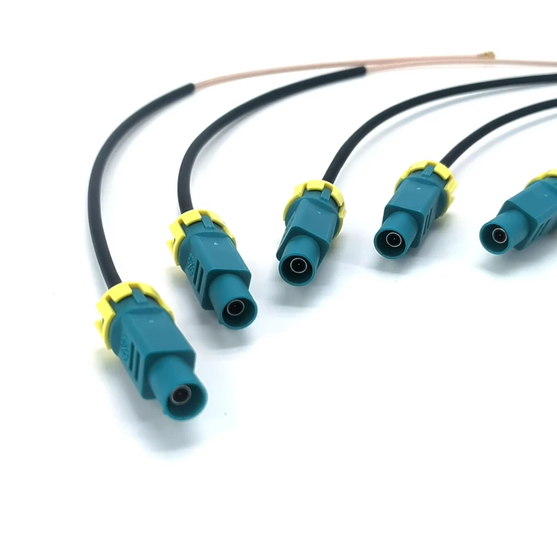 Customized-GNSS-Coaxial-Cable-FAKRA-Male-Z-Code-MHF1-RG178-50ohm-IP67-Assembly-Pure-Copper-Gold-Plated-Data-Cable-IATF-16