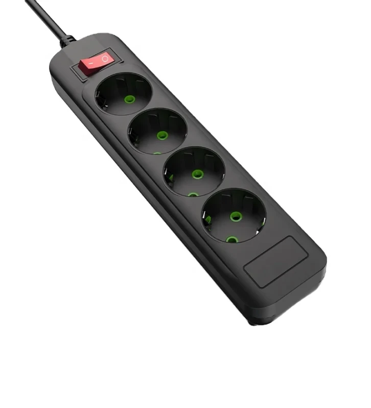 Customized-Germany-EU-Schuko-16A-250V-Power-Socket-1.4M-Cords-Universal-Extension-Socket-Portable-Power-Strip-Surge-Protector