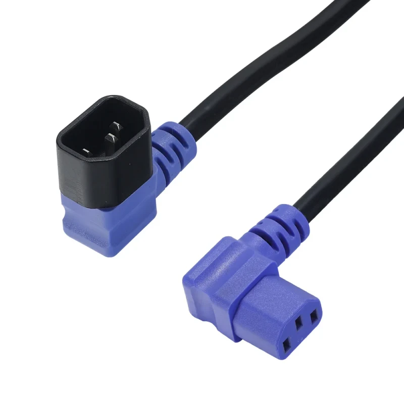 Customized-H05VV-F-3G0.75mm-Blue-AC-Extension-Cord-IEC320-C13-Female-C14-Male-Power-Cable-for-Instrumentation-250V-10A-IP20