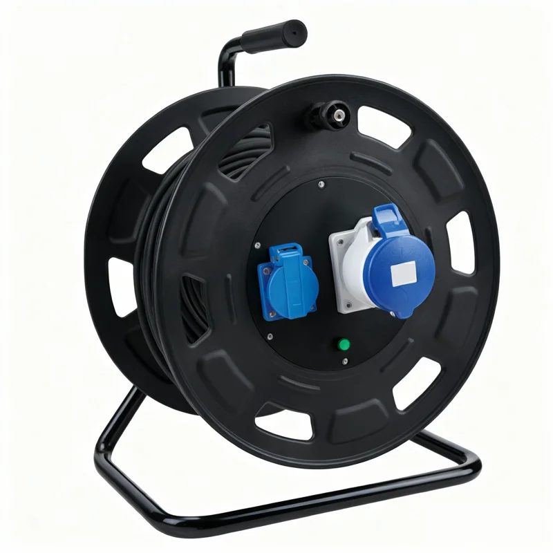 Customized-Leakage-Protection-2-3-4-Way-Cable-Reel-EU-Sockets-IP44-Retractable-100m-50m-40m-25m-Extension-Power-Cable