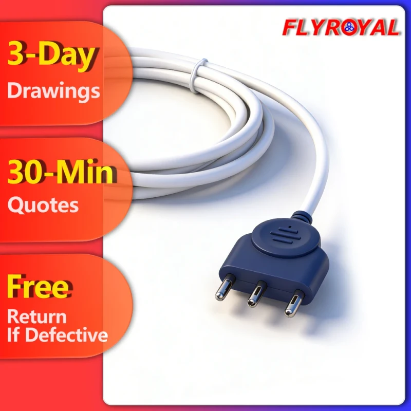 Customized-Medical-Equipment-Bipolar-Connector-Disposable-Hand-Controlled-ESU-Pencil-Cable