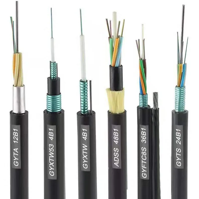 Customized-Outdoor-Aerial-Drop-FTTH-Fiber-Optic-Cable-with-Steel-Messenger-Communication-Cables-Manufacturer