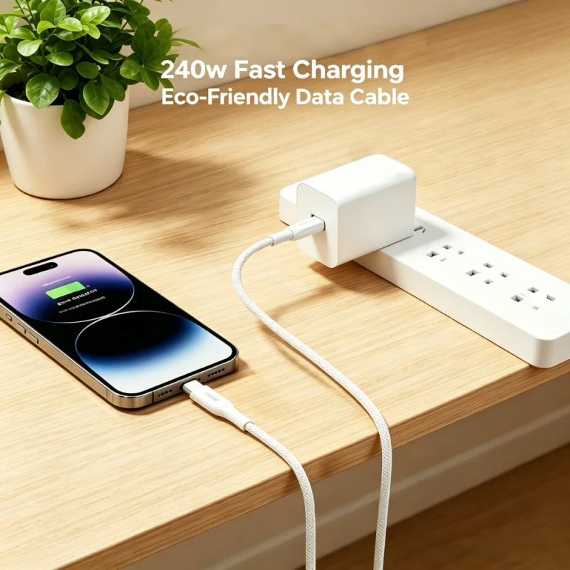 Customized-USB-C-to-Type-C-240W-Fast-Charging-Eco-Friendly-Zinc-Alloy-Braiding-Molding-Data-Cable-for-Camera