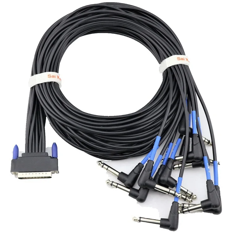DB25-to-12-Way-6.35mm-TRS-Stereo-Instrument-Cable-for-Electronic-Drums-Audio-Video-Cable-Pedal-for-Electronic-Drums