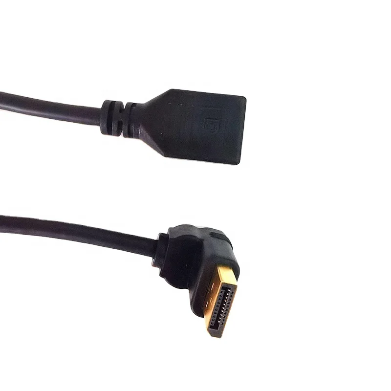 DP-Cable-1.8m-Gold-Plated-90-Degree-Adapter-Cable-Video-Converter-for-TV-Computer-Laptop-for-PC-HDTV-Computer-Projector
