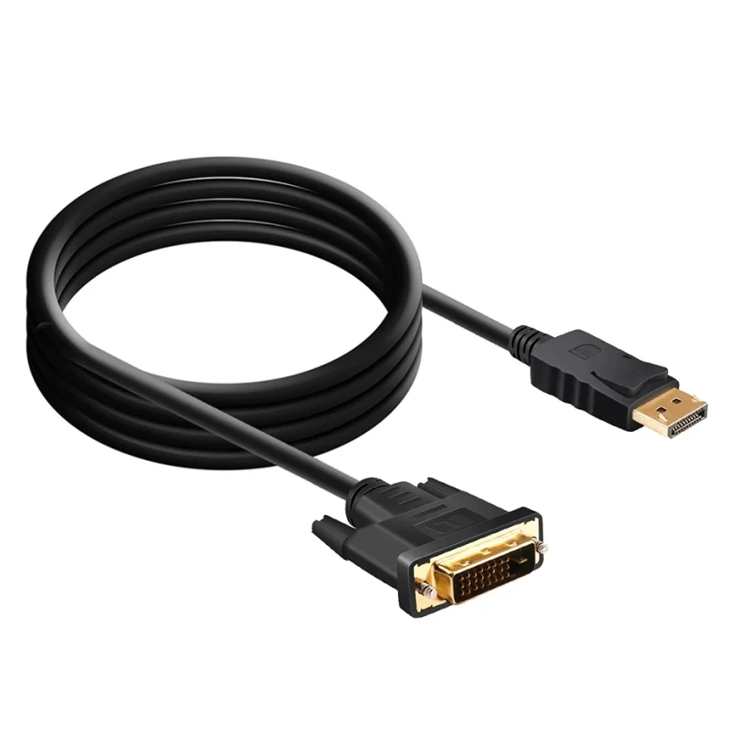 DP-Displayport-DVI-Adapter-Cable-Converter-1.8M-for-HP-Dell-for-Asus-PVC-Jacket-for-HDTV-Monitor-Computer-Projector-DVD-Player-U
