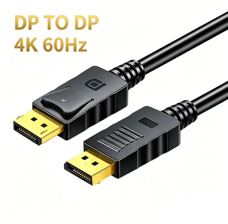 DP-to-DP-Male-to-Male-Cable-PVC-1080p-Braid-Shielding-Copper-Clad-Steel-Factory