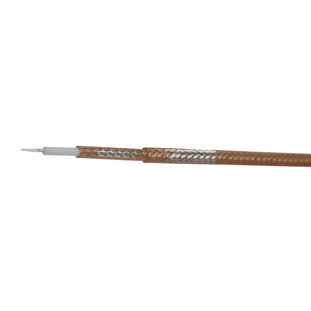Dark-Brown-White-RG179-Triaxial-Cable-305m-Low-Loss-for-Communication-Jiangsu-Origin