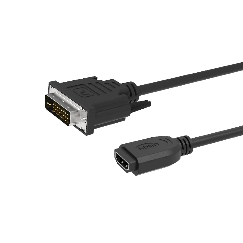 Double-Ends-HDMI-Female-to-DVI-241-Male-Video-Data-Cable-Connector-TV-Computer-Desktop-Display